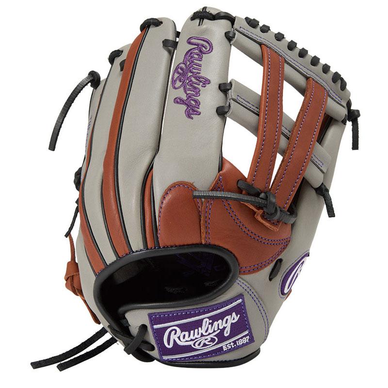 ローリングス HOH DP COLORS レディース ソフトボール グローブ オールラウンド用 11.75インチ GS6FHDS65 Rawlings 女子ソフト レディースフィット ブラウン グレー gs6fhds65