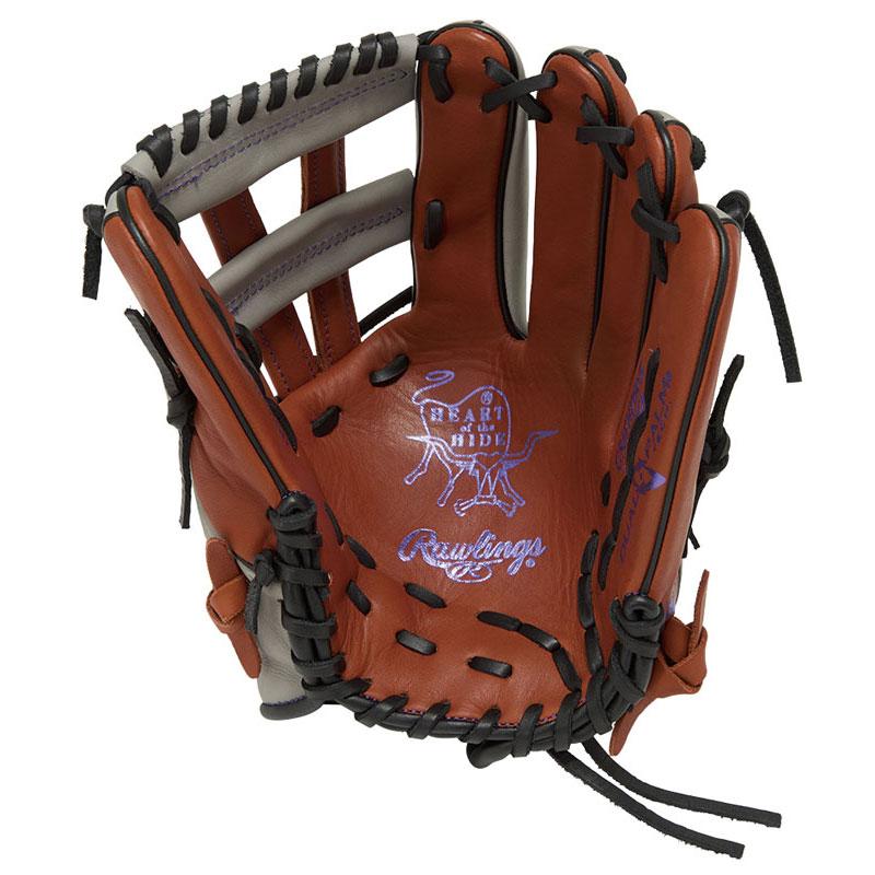 ローリングス HOH DP COLORS レディース ソフトボール グローブ オールラウンド用 11.75インチ GS6FHDS65 Rawlings 女子ソフト レディースフィット ブラウン グレー gs6fhds65