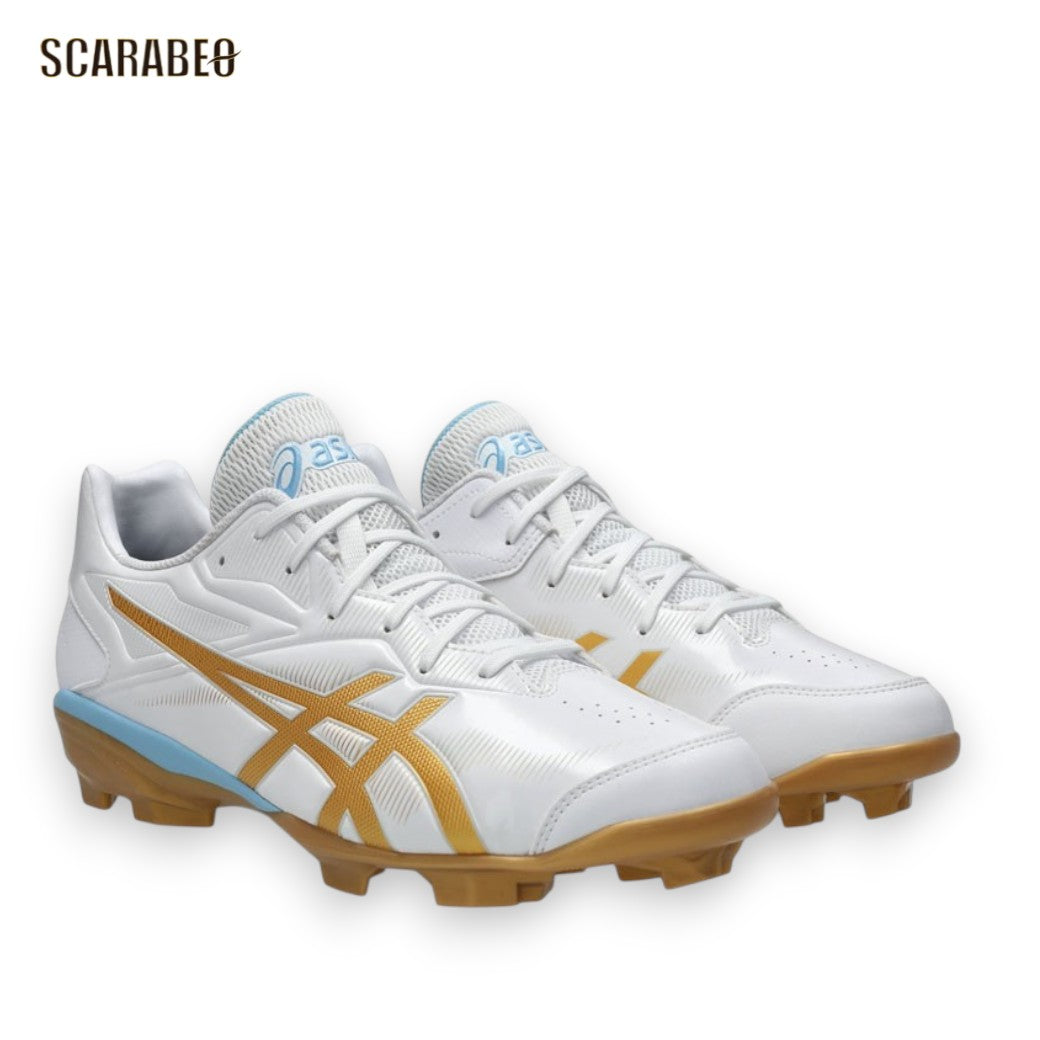 アシックス STAR SHINE 3 野球 スパイク ポイントスパイク 一般 大人 1123A033-104 ホワイト ピュアゴールド asics スターシャイン3 軽量 1123a033-104