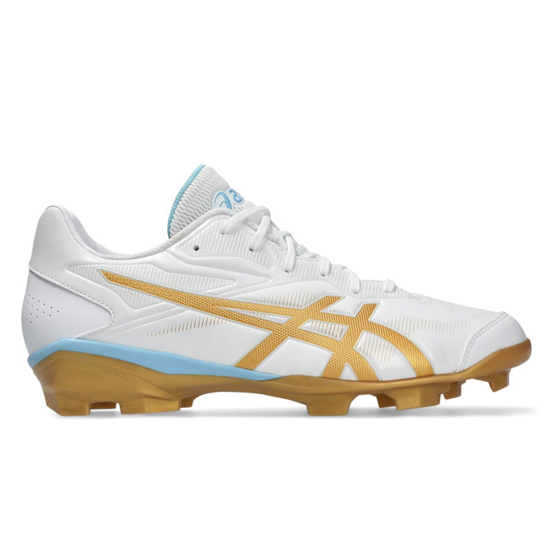 アシックス STAR SHINE 3 野球 スパイク ポイントスパイク 一般 大人 1123A033-104 ホワイト ピュアゴールド asics スターシャイン3 軽量 1123a033-104