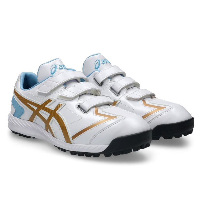 【8月23日入荷予定｜予約受付中】アシックス NEOREVIVE TR 3 野球 トレーニングシューズ ホワイト ピュアゴールド asics 1123A042 白 トレシュー アップシューズ 軽量 STANDARD 1123a042-104