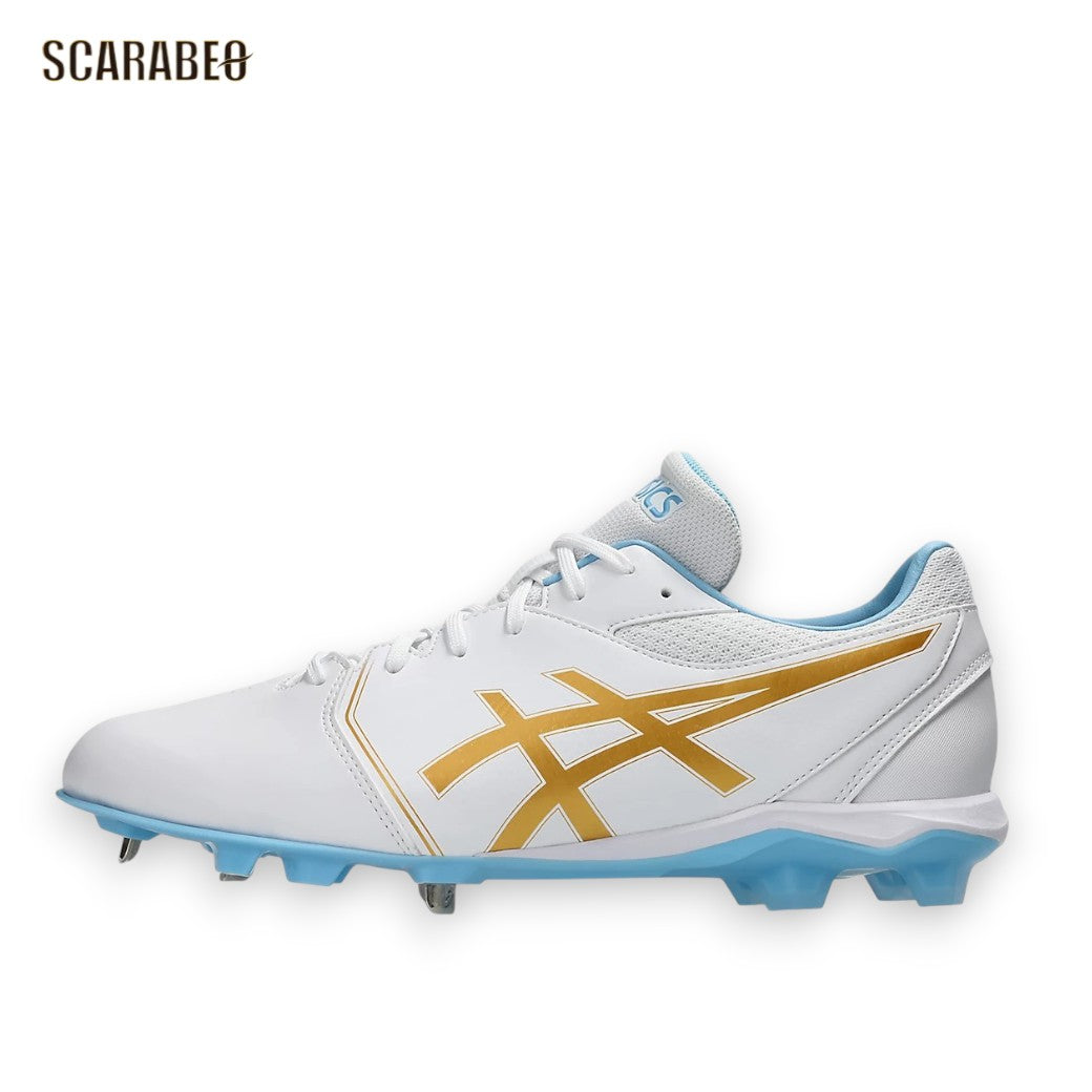 アシックス NEOCONNECT 野球 スパイク ハイブリッドソール 金具 樹脂スタッド 高校野球対応 asics ネオコネクト 白スパイク 軽量 STANDARD 1123a054-104