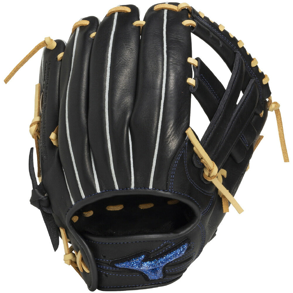 ミズノ WILL DRIVE BLUE 少年軟式 グローブ オールラウンド用 ブラック ブロンド 0980 MIZUNO ウィルドライブブルー 少年野球 ジュニア 軟式グラブ 1ajgy35710-0980