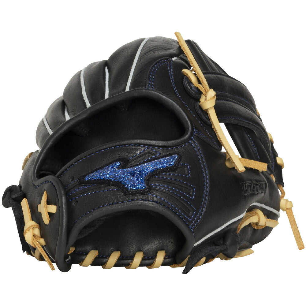ミズノ WILL DRIVE BLUE 少年軟式 グローブ オールラウンド用 ブラック ブロンド 0980 MIZUNO ウィルドライブブルー 少年野球 ジュニア 軟式グラブ 1ajgy35710-0980