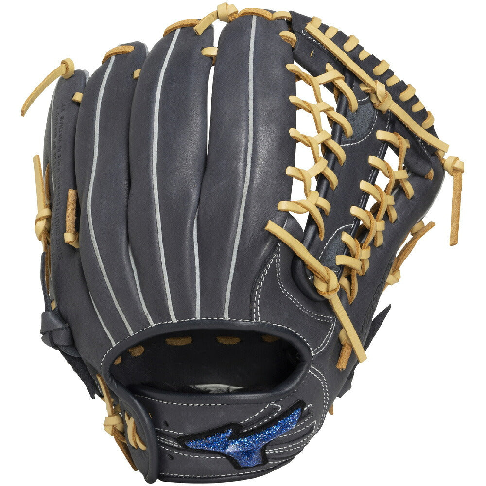 ミズノ WILL DRIVE BLUE 少年軟式 グローブ オールラウンド用 サイズLL ブラック ブロンド Dブルー ブロンド MIZUNO ウィルドライブブルー ジュニア 軟式グラブ 右投げ 1ajgy35740