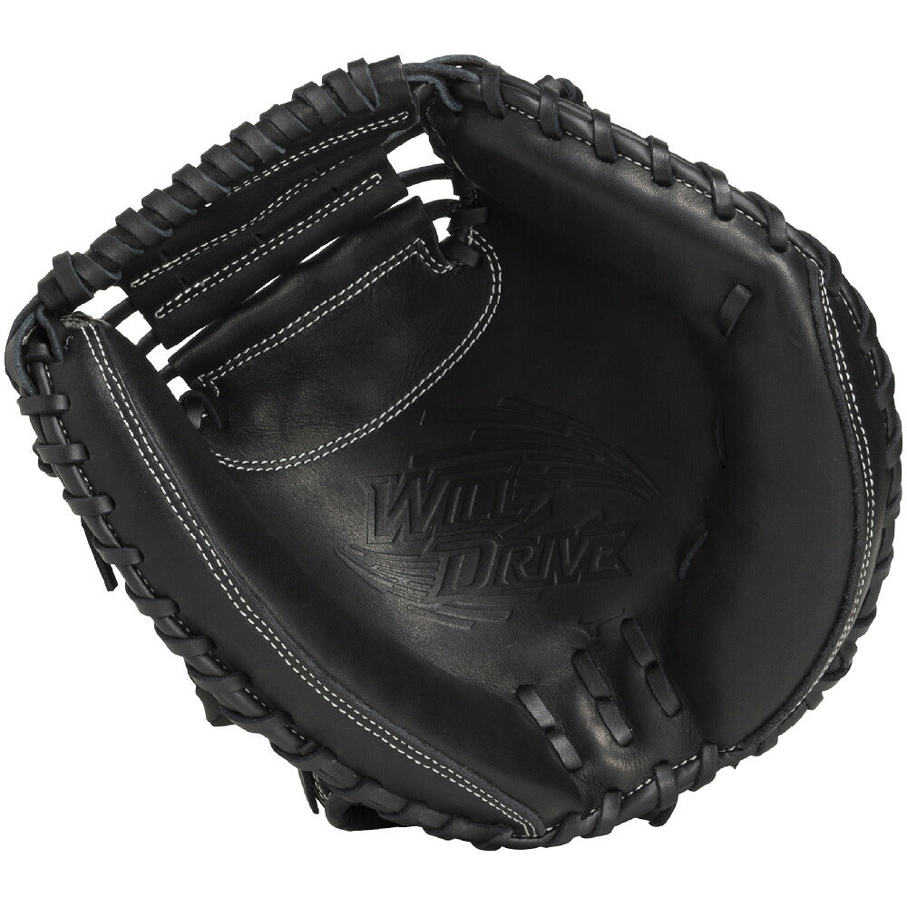 ミズノ WILL DRIVE BLUE 少年軟式 キャッチャーミット 捕手用 M-R型 ブラック MIZUNO ウィルドライブブルー ジュニア 捕手用 キャッチャー ミット 右投げ 1ajcy35700-09