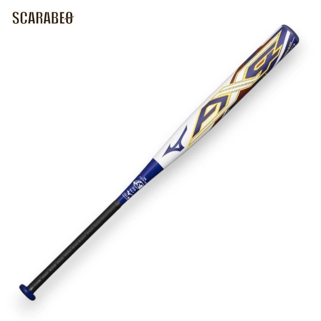 ミズノプロ AX4 ソフトボール バット 3号 ゴムボール用 FRP製 84cm 650g ミドルバランス MIZUNO 1CJFS32984 0367 グレー×パープル 一般 大人 1cjfs32984-0367