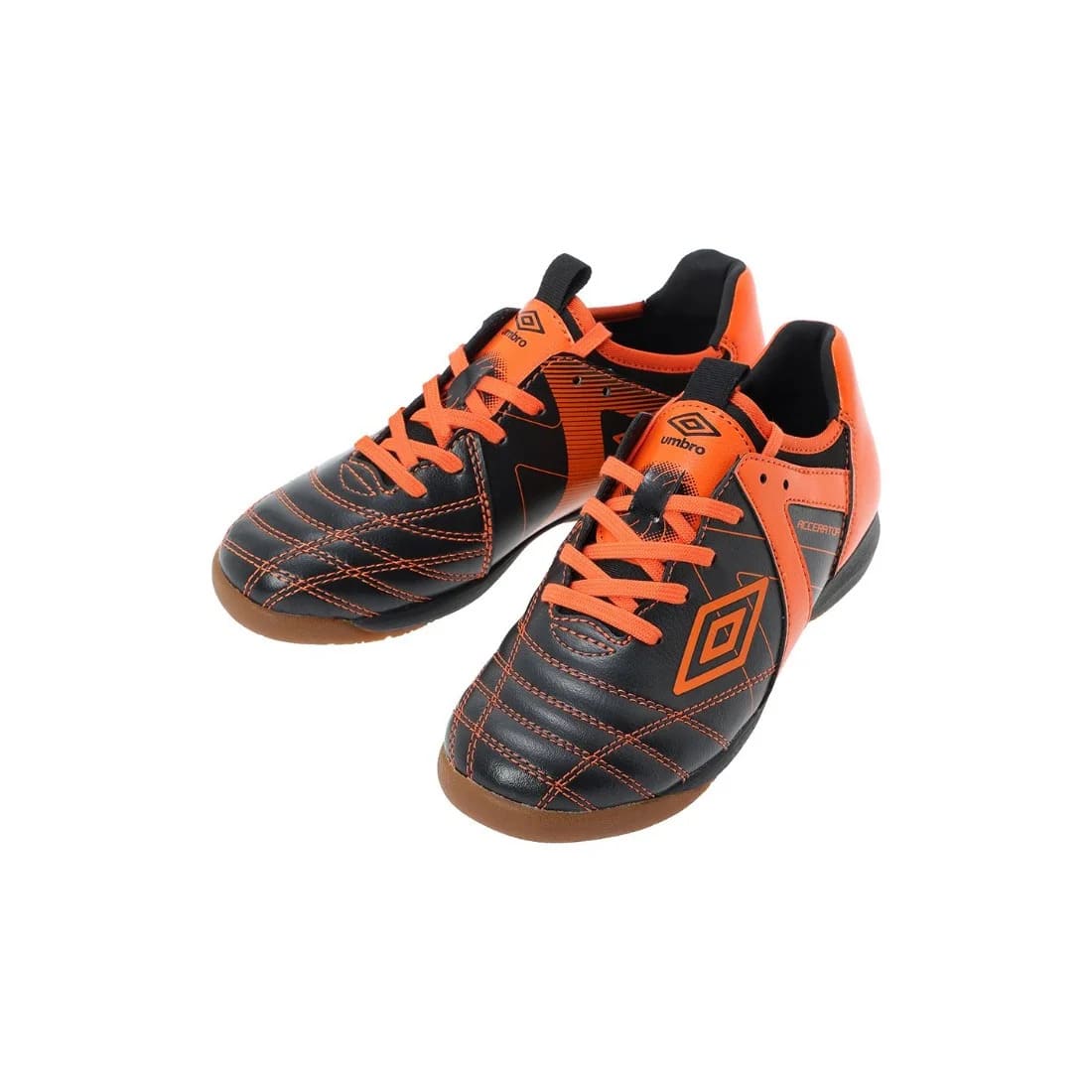 アンブロ アクセレイター TR JR WIDE IN ジュニア フットサルシューズ インドア ブラック オレンジ UMBRO ACCERATOR ワイド 幅広 室内用 ノンマーキング uf6fcsf1j