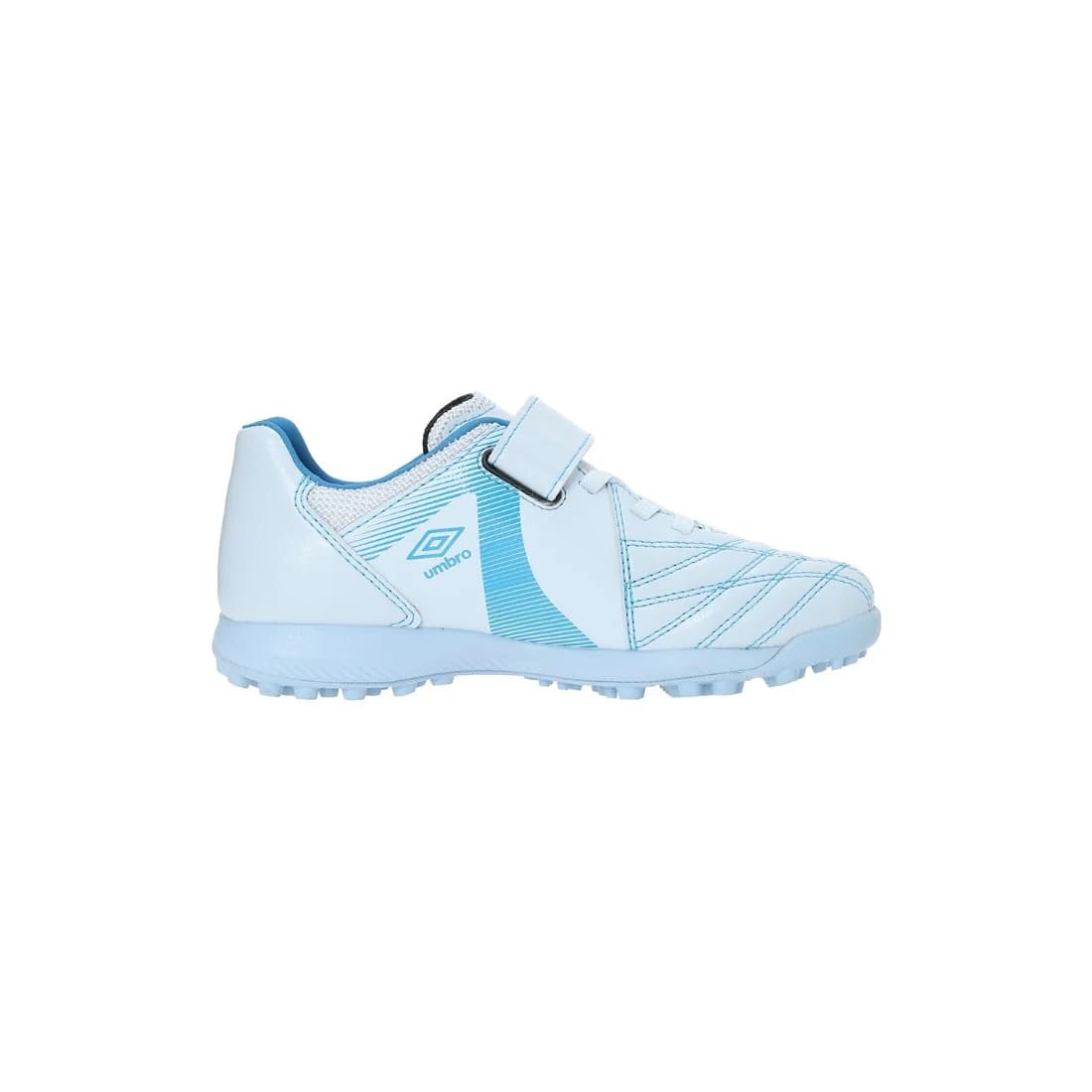 アンブロ アクセレイター SB JR WIDE +GAINA ジュニア サッカー トレーニングシューズ ワイド 幅広 ベルクロ ホワイト ブルー UMBRO 天然芝 人工芝 土対応 uf6fcst4jb