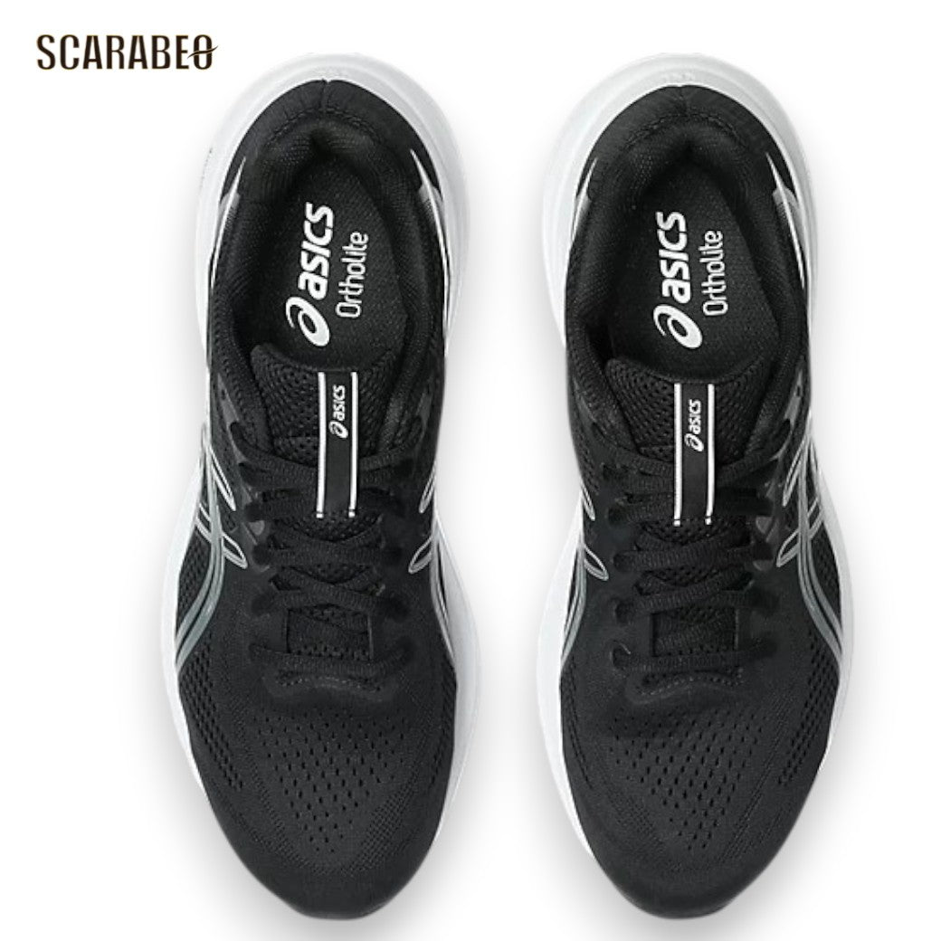 アシックス GEL-CONTEND 10 ランニングシューズ メンズ レディース ブラック ホワイト ジョギング ウォーキング クッション asics 1011C249-003 1011c249-003