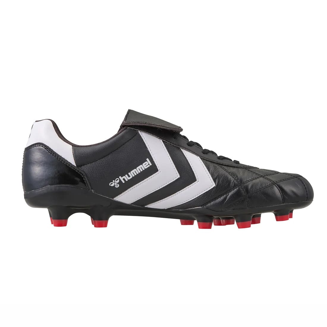 ヒュンメル ヴォラート3 PRO OLD SCHOOL SUPERWIDE サッカースパイク ブラック レッド 4E スーパーワイド カンガルーレザー 人工芝対応 hummel BLK_RED 9020 has1253sw-9020