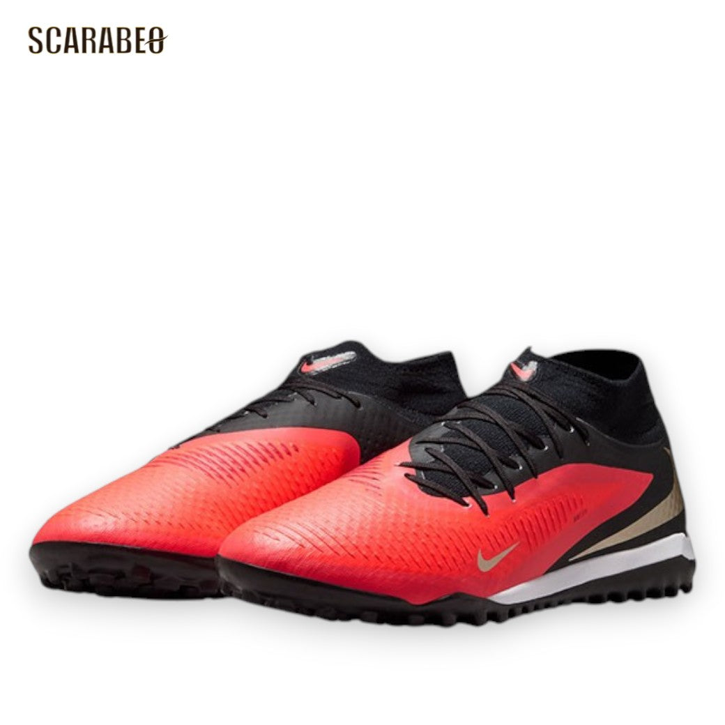 ナイキ ファントム 6 HIGH アカデミー TF サッカー トレーニングシューズ ターフ 人工芝 ハイカット ブライトクリムゾン ブラック NIKE Phantom 6 Academy TF hq2277-600