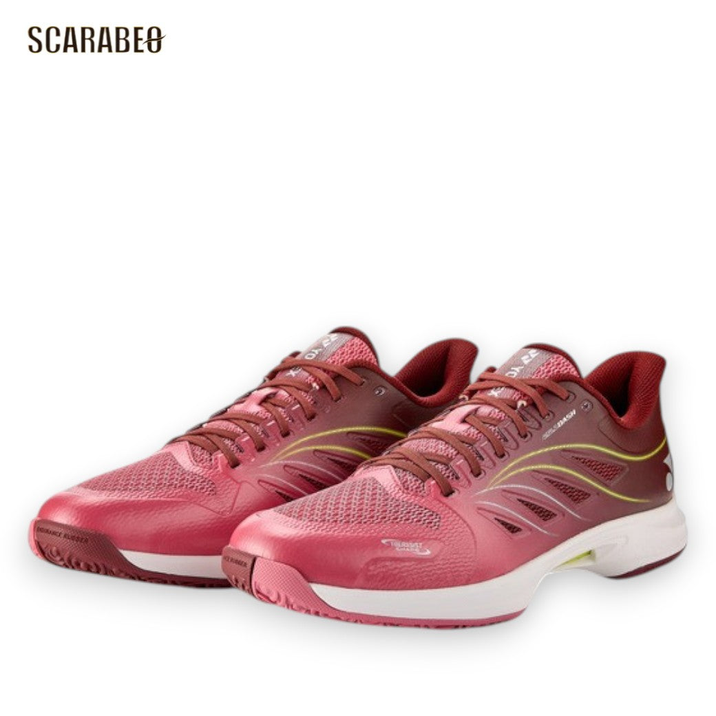 ヨネックス パワークッション エアラスダッシュ5GC テニスシューズ オムニ クレー コーラルレッド ワインレッド YONEX POWER CUSHION AERUSDASH 5 GC SHTAD5GC shtad5gc-514