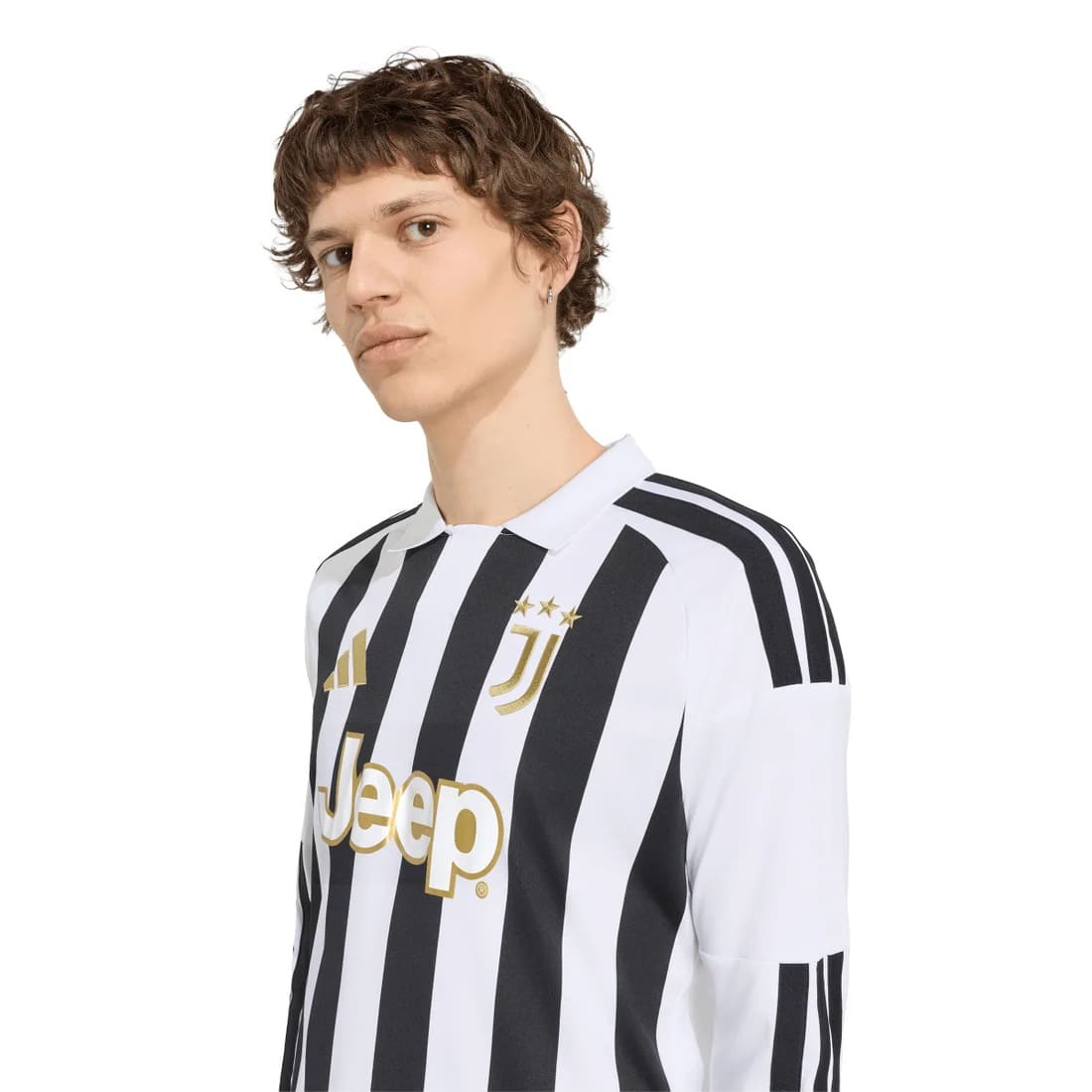 アディダス ユベントス 26/27 ホーム レプリカ ユニフォーム 長袖 ホワイト ブラック KC1316 adidas Juventus 2026-2027 レプリカシャツ cn696