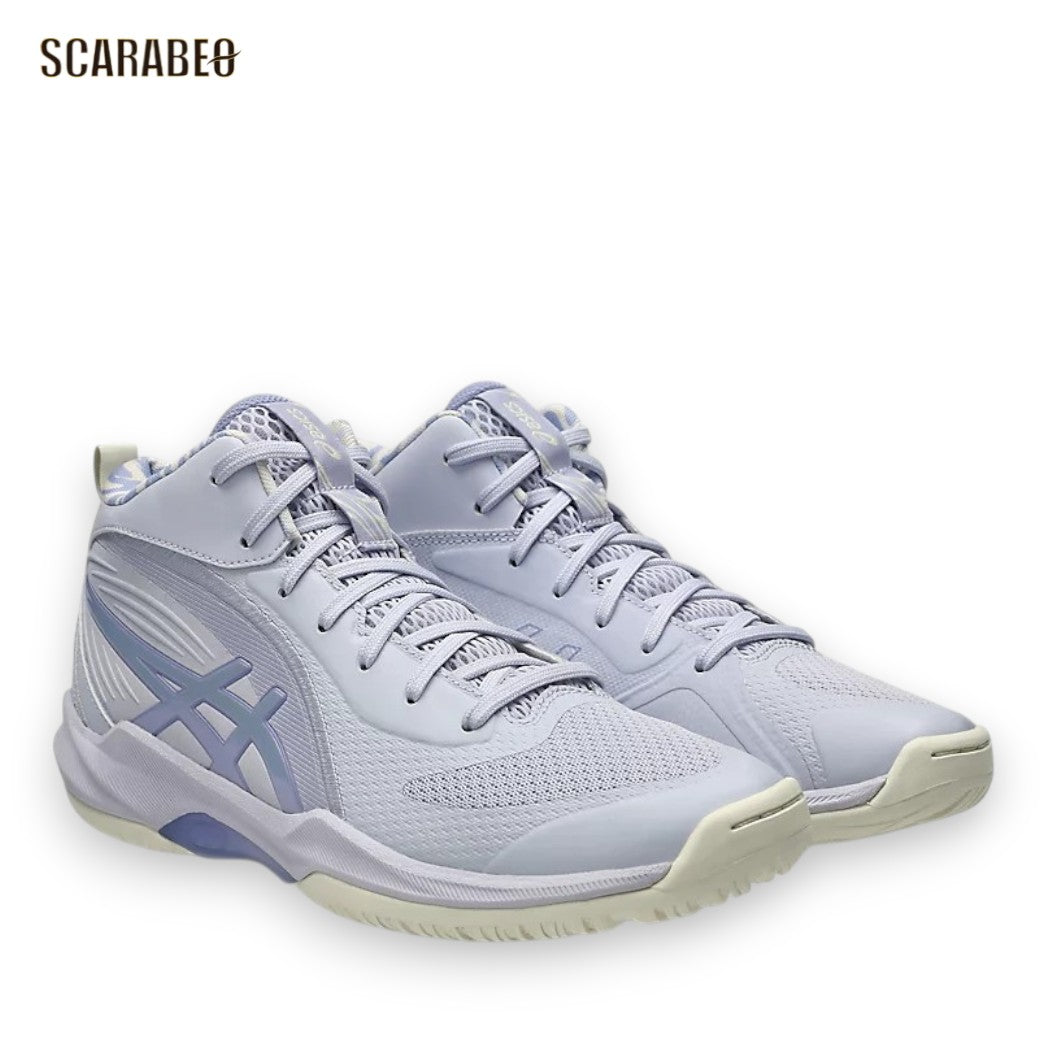 アシックス バスケットボールシューズ FLOWRUSH レディース バッシュ STANDARD L.A.コンフォート アーチサポート 軽量 asics Lilac Opal Bluebell 1063a122-400