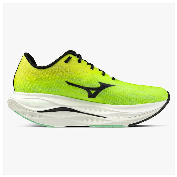 ミズノ WAVE REBELLION FLASH 3 ウエーブリベリオンフラッシュ3 J1GC2536 ランニングシューズ レーシングシューズ マラソン サブ3.5 駅伝 メンズ レディース 2E MIZUNO イエロー ブラック j1gc253634