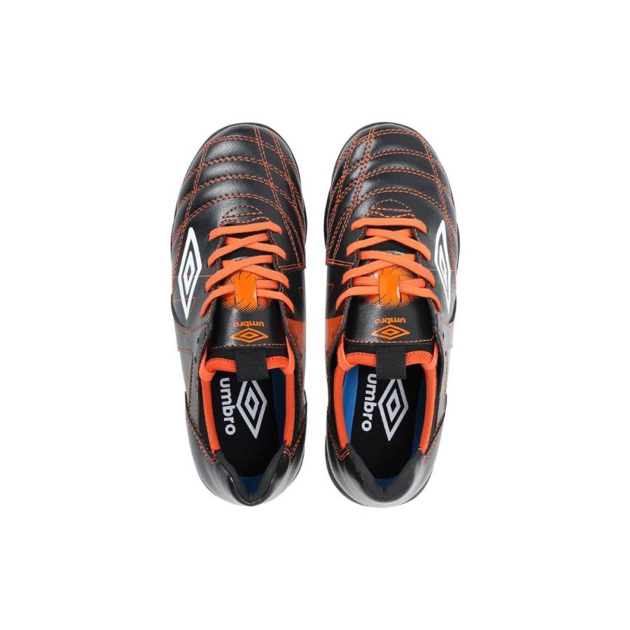 アンブロ アクセレイター TR JR WIDE ジュニア トレーニングシューズ UMBRO ACCERATOR ワイド 幅広 キッズ サッカー トレシュー 人工芝 土 ブラック オレンジ uf6fcst1j