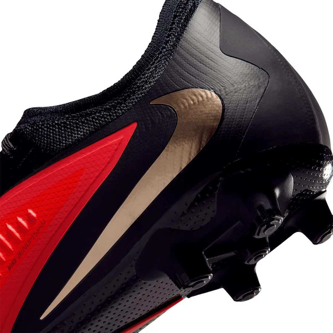 ナイキ ファントム 6 LOW プロ HG NIKE PHANTOM 6 PRO HG サッカースパイク 固定式 土グラウンド ハードグラウンド VNMSkin Flyknit Cyclone360 レッド ゴールド ブラック hq2316-600
