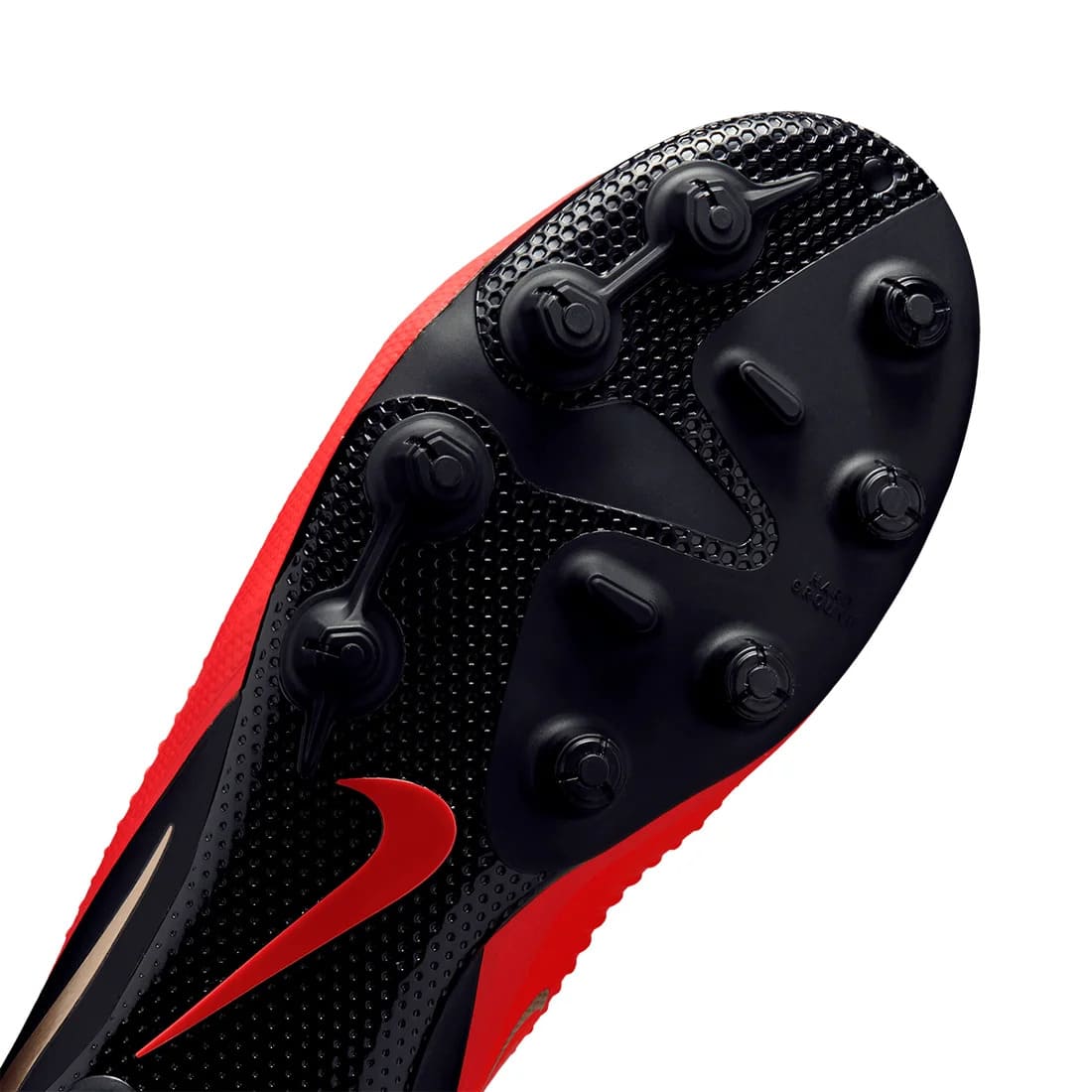 ナイキ ファントム 6 LOW プロ HG NIKE PHANTOM 6 PRO HG サッカースパイク 固定式 土グラウンド ハードグラウンド VNMSkin Flyknit Cyclone360 レッド ゴールド ブラック hq2316-600