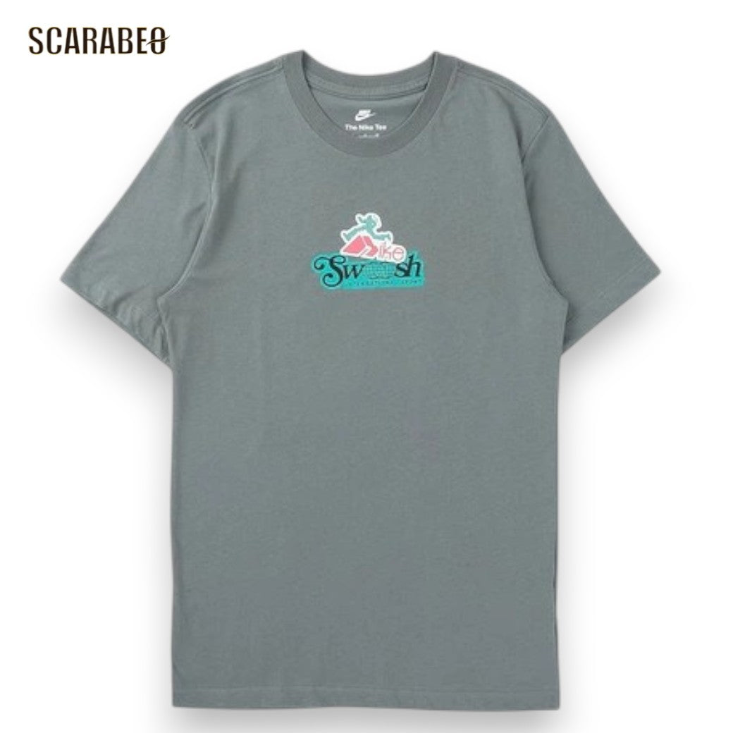 ナイキ NSW STD FIGHT STICKER S/S Tシャツ IM3730 メンズ 半袖 Tシャツ NIKE スポーツウェア コットン カジュアル チャコールグレー im3730-065