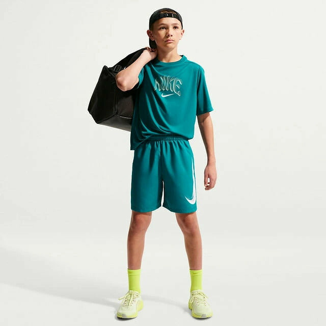 ナイキ YTH マルチ リフレッシュ ショート IO0736-372 ジュニア ハーフパンツ NIKE キッズ 子ども 短パン スポーツウェア ポケット付き ブライトスプルース io0736-372