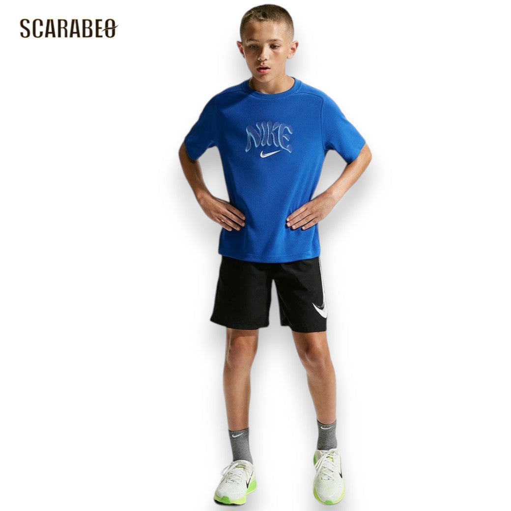 ナイキ YTH マルチ リフレッシュ S/S トップ IO0737-480 ジュニア 半袖 Tシャツ NIKE キッズ 子ども Dri-FIT スポーツウェア ブルー ゲームロイヤル io0737-480