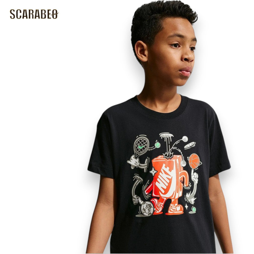 ナイキ YTH NSW ボクシー MLT SPT S/S Tシャツ ジュニア キッズ 半袖 Tシャツ NIKE 子ども トップス コットン カジュアル 普段着 io1995-010