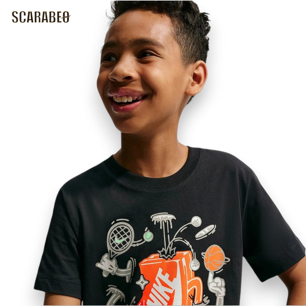 ナイキ YTH NSW ボクシー MLT SPT S/S Tシャツ ジュニア キッズ 半袖 Tシャツ NIKE 子ども トップス コットン カジュアル 普段着 io1995-010