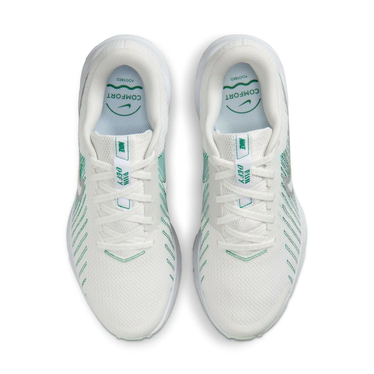 ナイキ ラン デファイ HM9593-122 NIKE RUN DEFY レディース ランニングシューズ ジョギング ウォーキング スニーカー ホワイト メタリックシルバー hm9593-112