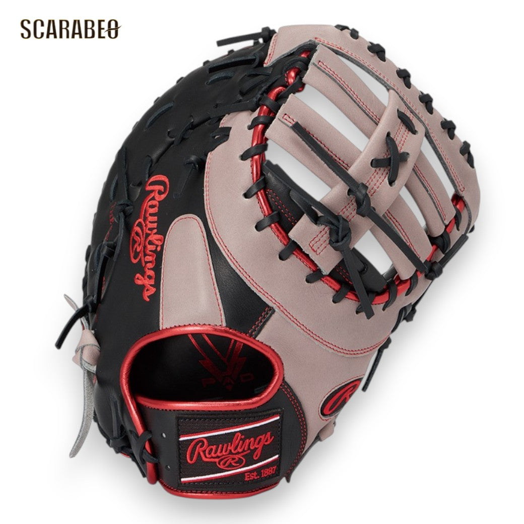 ローリングス ソフトボール用 HYPER TECH COLORS キャッチャーミット ファーストミット 12.5インチ ブラック グレー ハイパーテックカラーズ 即戦力 グローブ gs6htc3acd