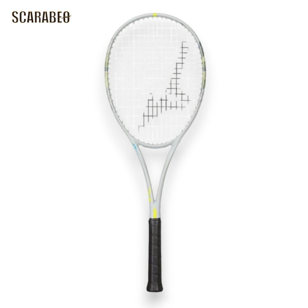 ミズノ DUALSTRIKE V-10 63JTN6C305 ソフトテニスラケット 前衛用 未張りラケット MIZUNO デュアルストライク V-10 コントロールモデル ライトグレー 63jtn6c305