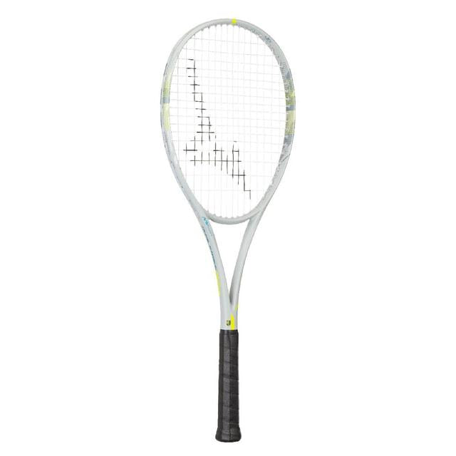 ミズノ DUALSTRIKE V-10 63JTN6C305 ソフトテニスラケット 前衛用 未張りラケット MIZUNO デュアルストライク V-10 コントロールモデル ライトグレー 63jtn6c305