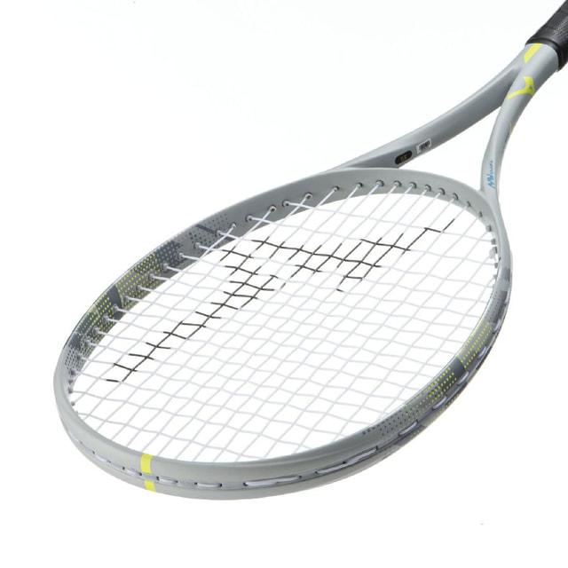 ミズノ DUALSTRIKE V-10 63JTN6C305 ソフトテニスラケット 前衛用 未張りラケット MIZUNO デュアルストライク V-10 コントロールモデル ライトグレー 63jtn6c305