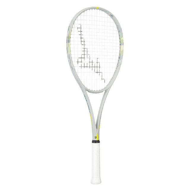 ミズノ DUALSTRIKE S-10 63JTN6C405 ソフトテニスラケット 後衛用 未張りラケット MIZUNO デュアルストライク S-10 コントロールモデル ライトグレー 63jtn6c405