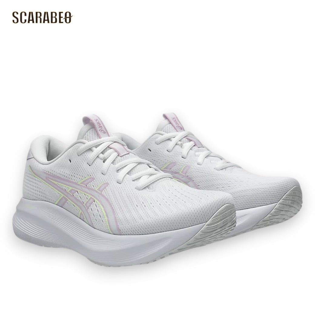 アシックス asics GEL-EXCITE 11 ゲルエキサイト11 White/Hazy Lilac レディース ランニングシューズ ジョギング ウォーキング 軽量 クッション AMPLIFOAM PLUS スニーカー 1012b861-100