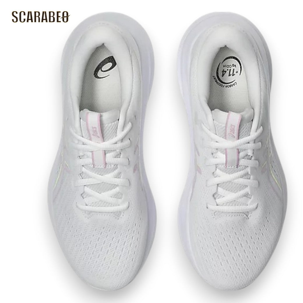 アシックス asics GEL-EXCITE 11 ゲルエキサイト11 White/Hazy Lilac レディース ランニングシューズ ジョギング ウォーキング 軽量 クッション AMPLIFOAM PLUS スニーカー 1012b861-100