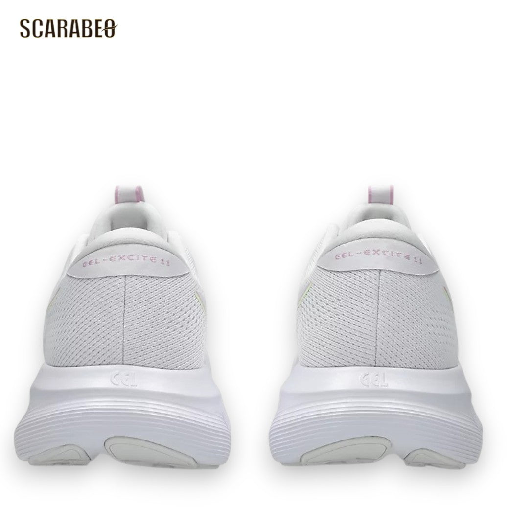 アシックス asics GEL-EXCITE 11 ゲルエキサイト11 White/Hazy Lilac レディース ランニングシューズ ジョギング ウォーキング 軽量 クッション AMPLIFOAM PLUS スニーカー 1012b861-100