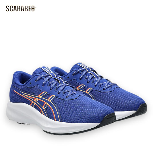 アシックス asics GEL-EXCITE 11 GS ゲルエキサイト11 GS Prussian Blue/Orange Glow ジュニア ランニングシューズ キッズ スニーカー 運動靴 軽量 クッション 通学 1014a374-401