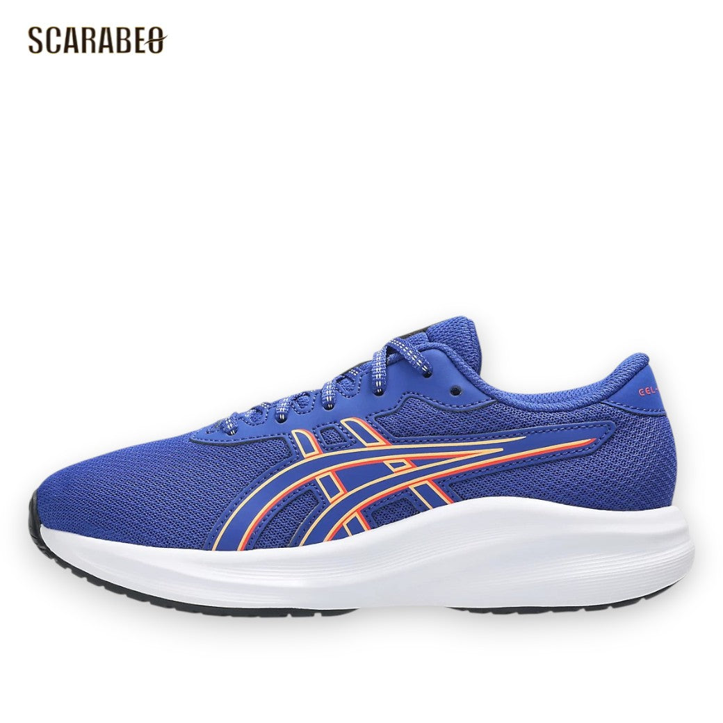 アシックス asics GEL-EXCITE 11 GS ゲルエキサイト11 GS Prussian Blue/Orange Glow ジュニア ランニングシューズ キッズ スニーカー 運動靴 軽量 クッション 通学 1014a374-401