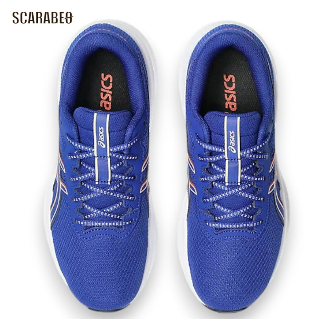 アシックス asics GEL-EXCITE 11 GS ゲルエキサイト11 GS Prussian Blue/Orange Glow ジュニア ランニングシューズ キッズ スニーカー 運動靴 軽量 クッション 通学 1014a374-401