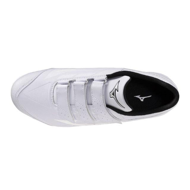 ミズノ クッションレボバディー BLT 11GM262601 野球スパイク 白 3E ワイド ベルト式 金具スパイク MIZUNO クッションレボ バディー 高校野球対応 一般用 11gm262601