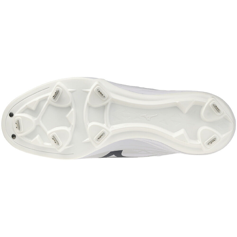 ミズノ クッションレボバディー 野球スパイク 11GM2520 3E ワイド 金具スパイク 白 ベースボールシューズ MIZUNO 高校野球対応 一般 ソフトボール 11gm2625