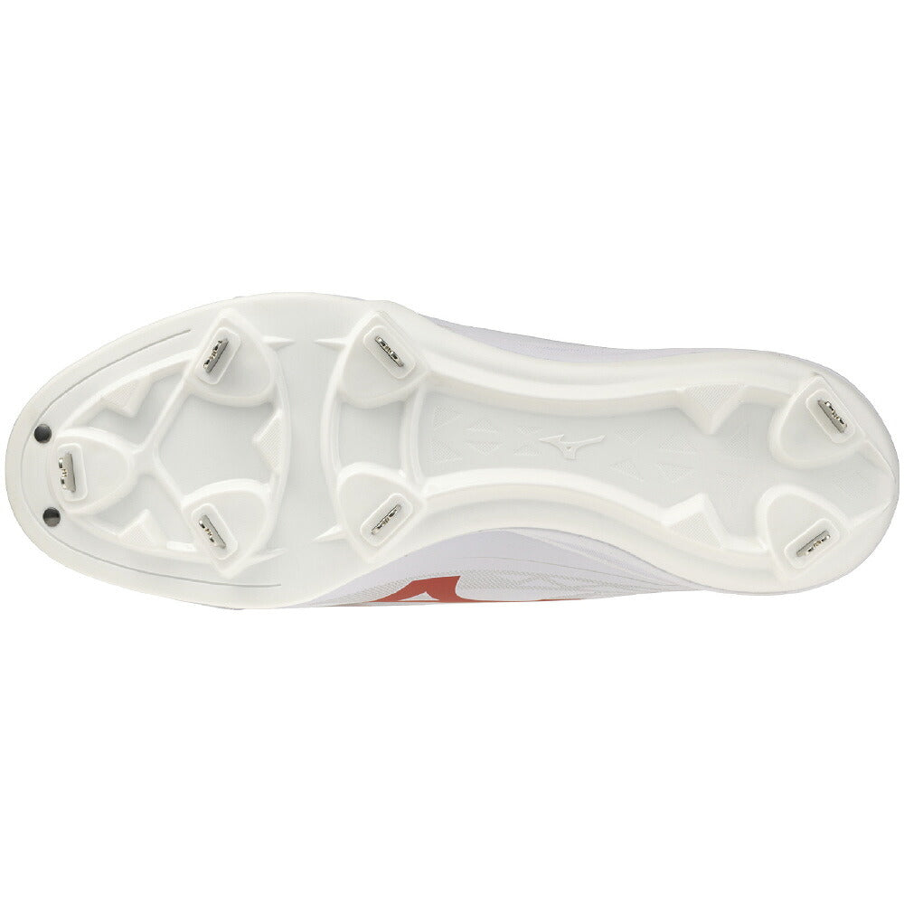 ミズノ クッションレボバディー 野球スパイク 11GM2520 3E ワイド 金具スパイク 白 ベースボールシューズ MIZUNO 高校野球対応 一般 ソフトボール 11gm2625