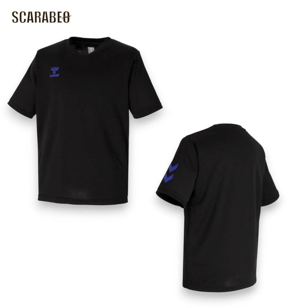 ヒュンメルhummelジュニアワンポイントTシャツキッズ半袖Tシャツスポーツウェア子供用サッカーフットサルトレーニング部活練習着hjy2147