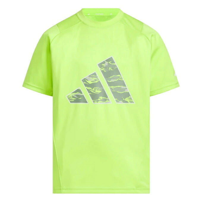 アディダスadidasキッズエッセンシャルズ3バーカモ柄半袖TシャツKCE63ジュニア子供AEROREADY吸汗速乾スポーツウェアサッカートレーニングkce63