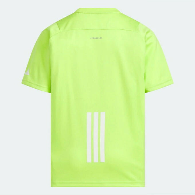 アディダスadidasキッズエッセンシャルズ3バーカモ柄半袖TシャツKCE63ジュニア子供AEROREADY吸汗速乾スポーツウェアサッカートレーニングkce63
