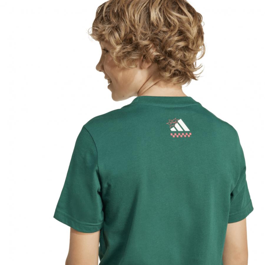 アディダスadidasラウンジピザグラフィック半袖TシャツKRM29ジュニアキッズ子供綿100％JI6676JI6678カジュアルスポーツウェアkrm29