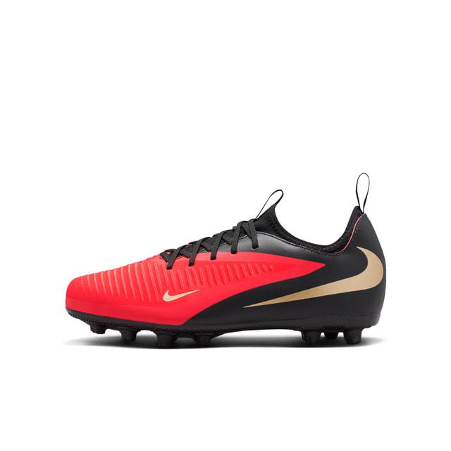 ナイキNIKEジュニアファントム6LOWアカデミーHGサッカースパイクキッズ子供固い土少年サッカーNikeSkinレッドブラックhq2046-600