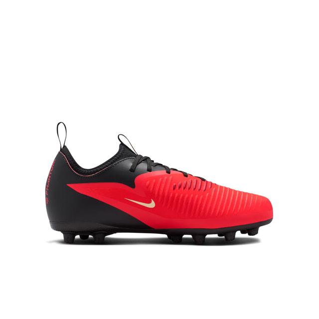 ナイキNIKEジュニアファントム6LOWアカデミーHGサッカースパイクキッズ子供固い土少年サッカーNikeSkinレッドブラックhq2046-600