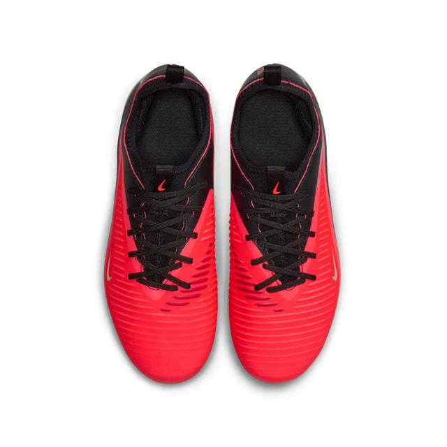 ナイキNIKEジュニアファントム6LOWアカデミーHGサッカースパイクキッズ子供固い土少年サッカーNikeSkinレッドブラックhq2046-600